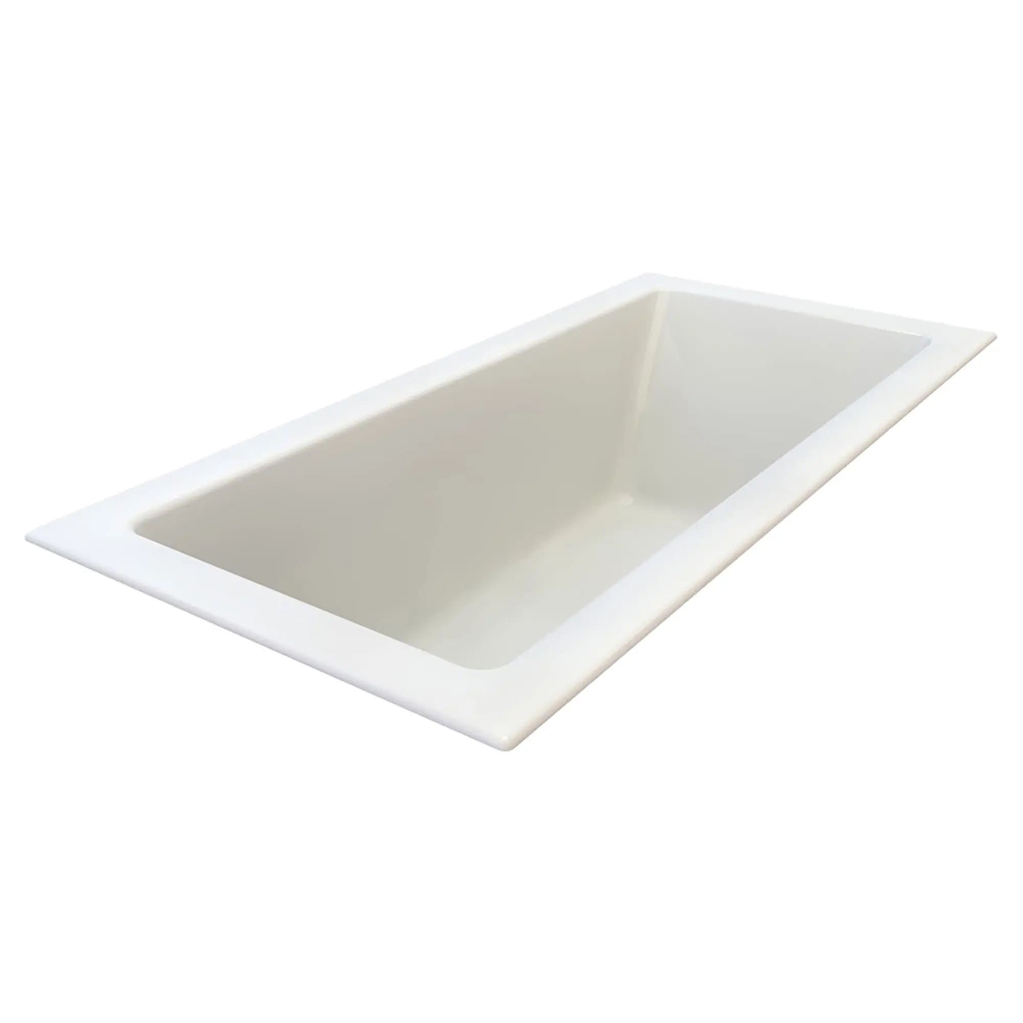 studio drop-in soaking bathtub with zero edge